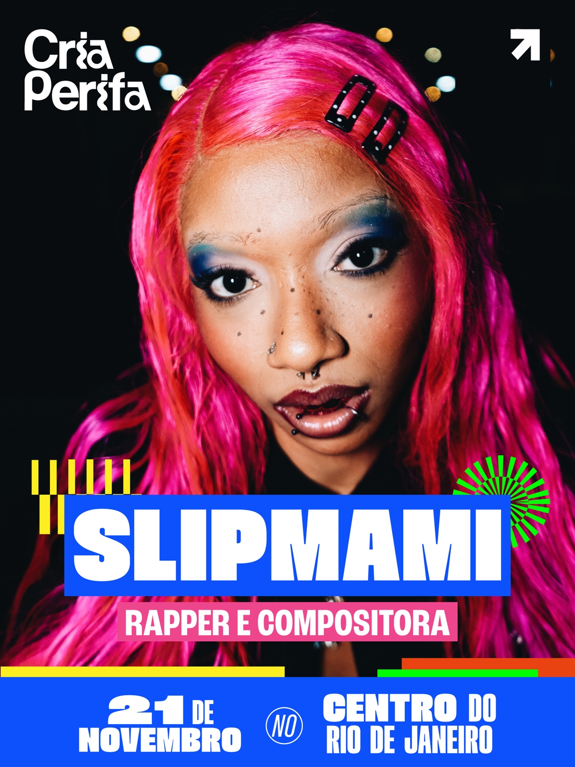 Slipmami confirmada no CriaPerifa, em 21 de novembro no Centro do Rio